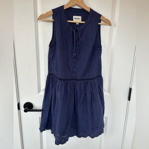 Rhythm Navy Tie-Front Dress